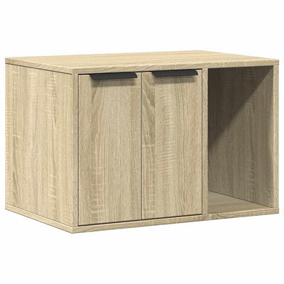 toiletskjuler kattebakke 60x40x40 cm konstrueret træ sonoma-eg