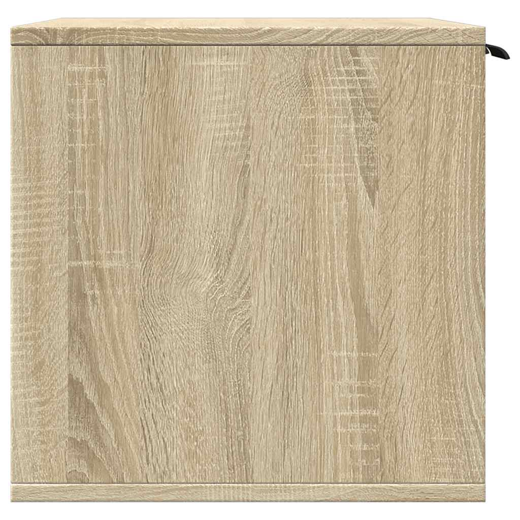 toiletskjuler kattebakke 60x40x40 cm konstrueret træ sonoma-eg