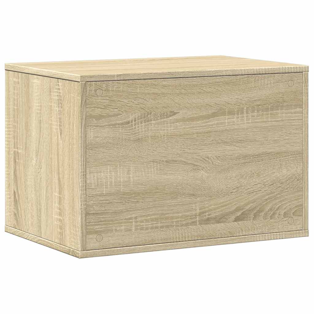 toiletskjuler kattebakke 60x40x40 cm konstrueret træ sonoma-eg