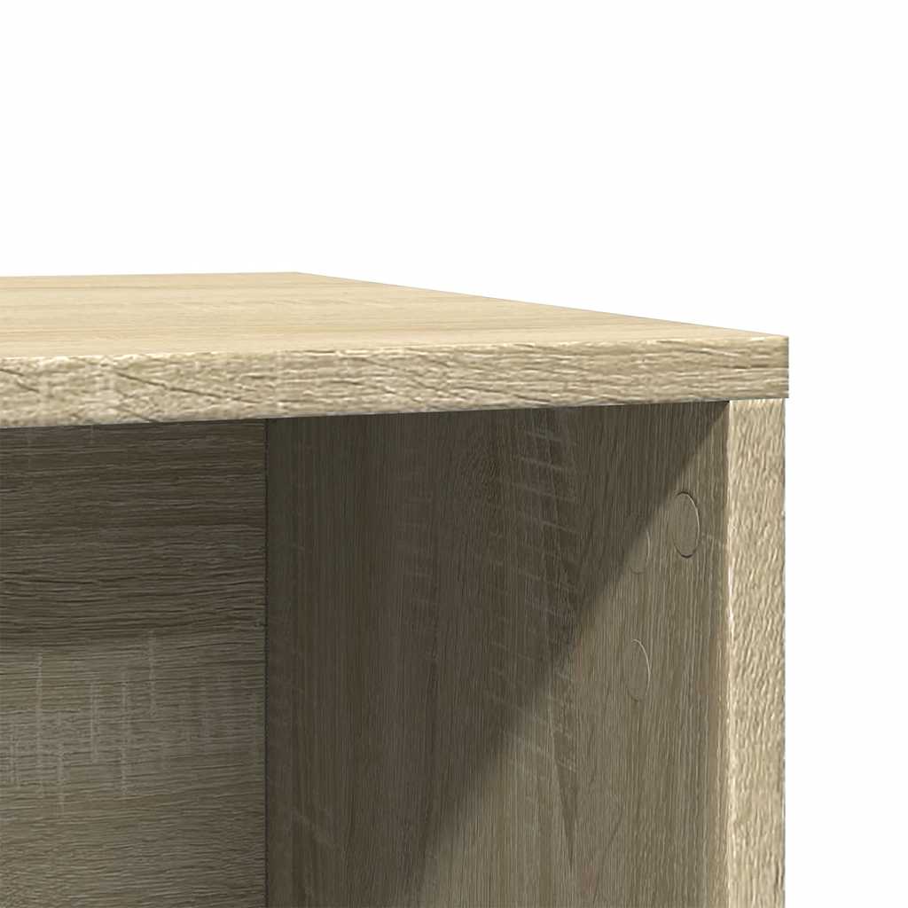 toiletskjuler kattebakke 60x40x40 cm konstrueret træ sonoma-eg