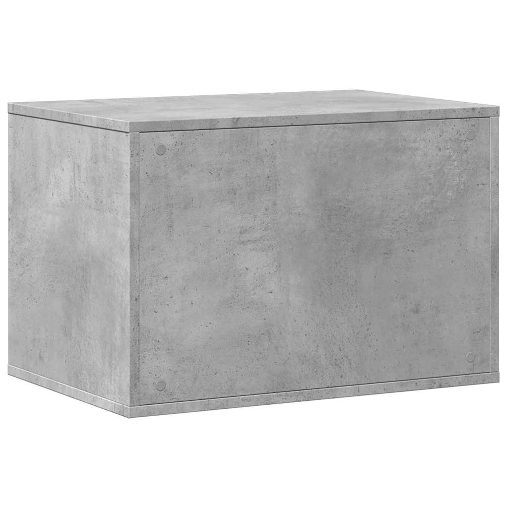 toiletskjuler kattebakke 60x40x40 cm konstrueret træ betongrå