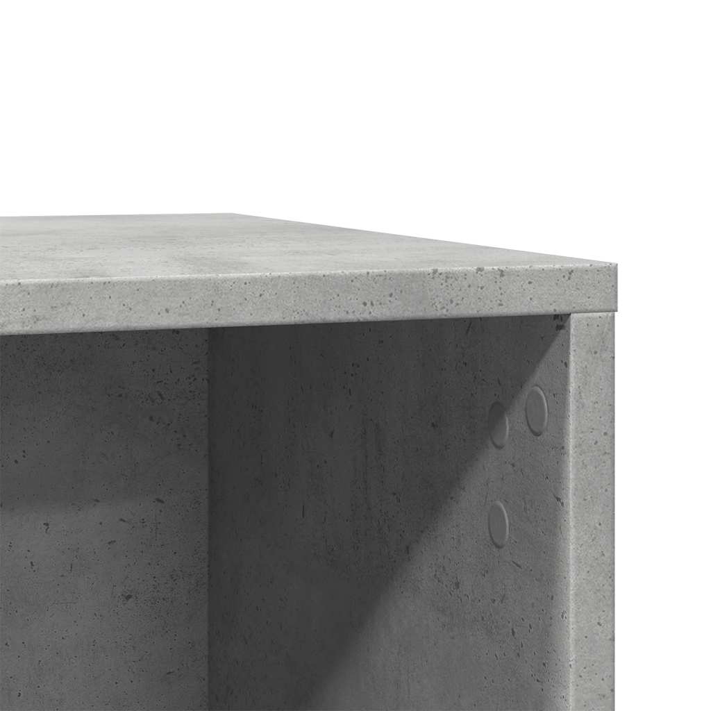 toiletskjuler kattebakke 60x40x40 cm konstrueret træ betongrå