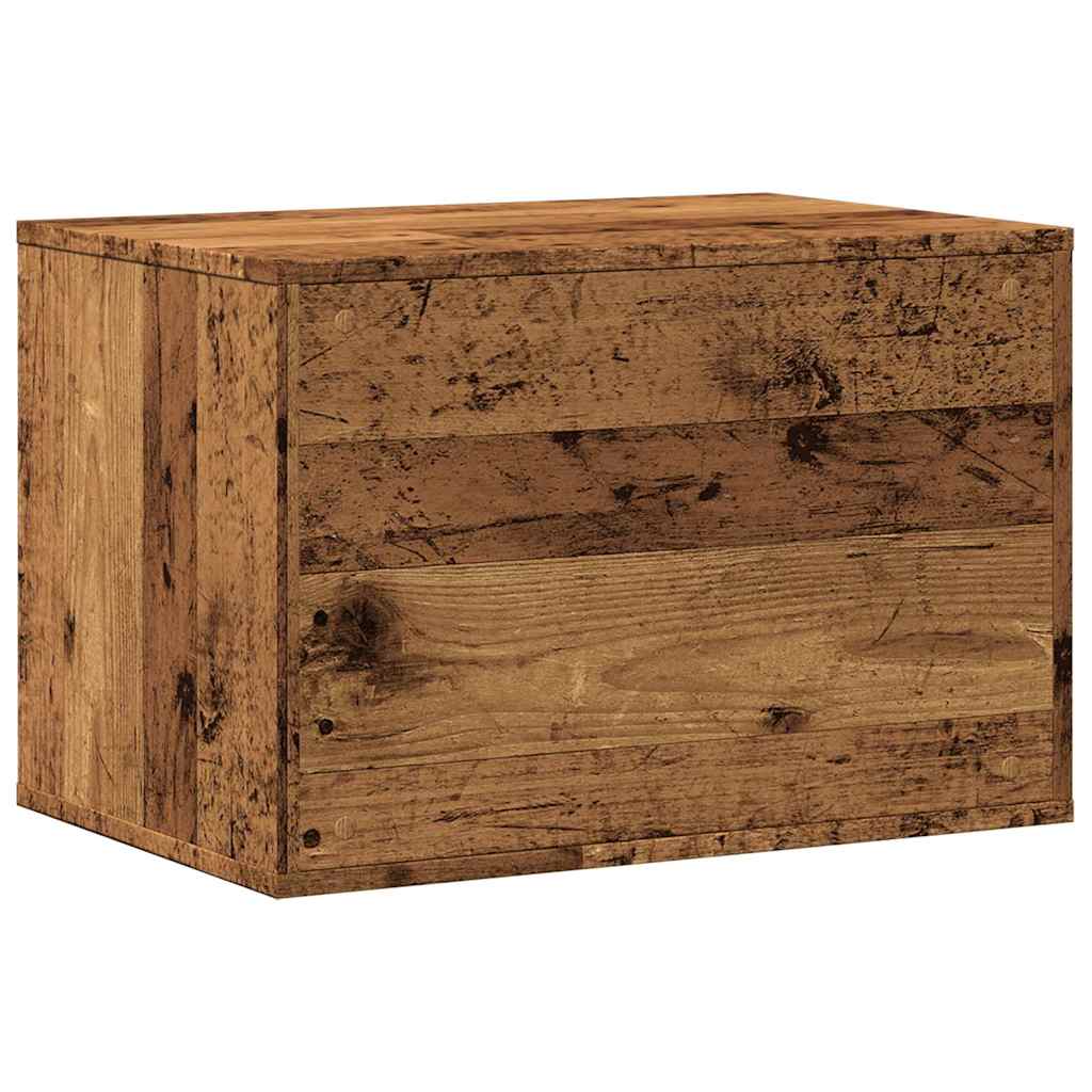 toiletskjuler kattebakke 60x40x40 cm konstrueret træ gammelt eg