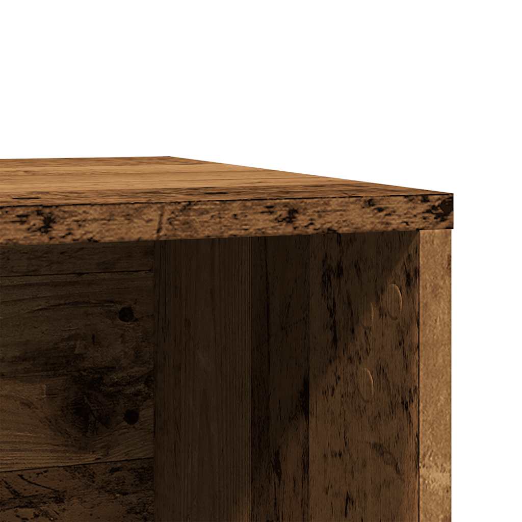 toiletskjuler kattebakke 60x40x40 cm konstrueret træ gammelt eg