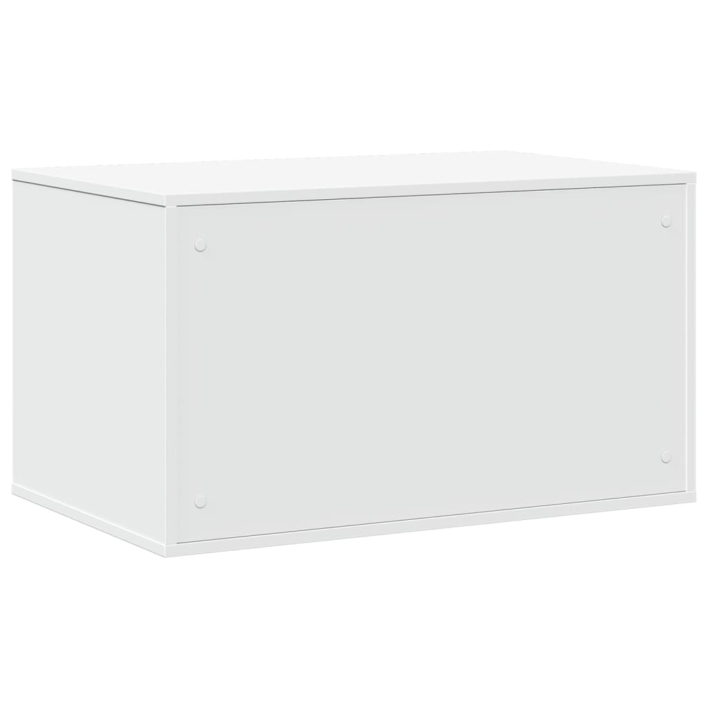 toiletskjuler til kattebakke 80x50x45 cm konstrueret træ hvid