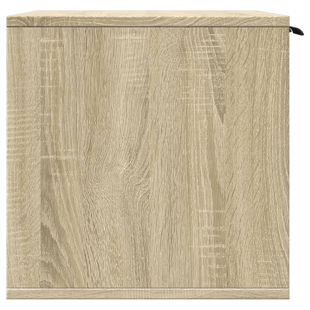 toiletskjuler kattebakke 80x50x45 cm konstrueret træ sonoma-eg