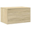 toiletskjuler kattebakke 80x50x45 cm konstrueret træ sonoma-eg