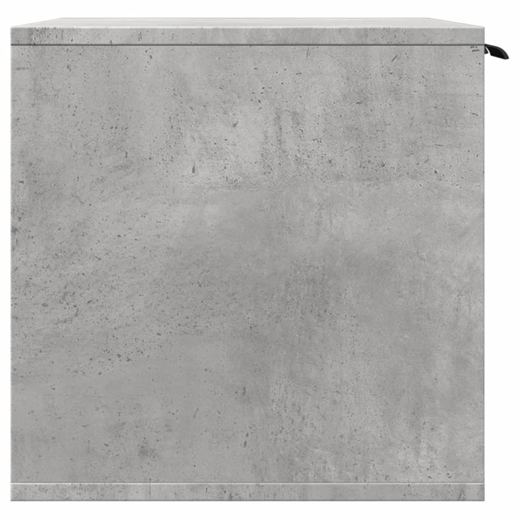 toiletskjuler kattebakke 80x50x45 cm konstrueret træ betongrå