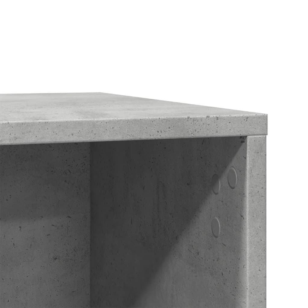toiletskjuler kattebakke 80x50x45 cm konstrueret træ betongrå