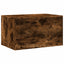toiletskjuler kattebakke 80x50x45 cm konstrueret træ røget eg