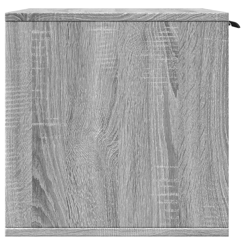toiletskjuler kattebakke 80x50x45 cm konstrueret træ grå sonoma