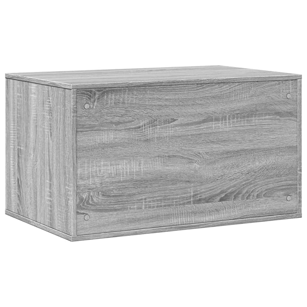 toiletskjuler kattebakke 80x50x45 cm konstrueret træ grå sonoma