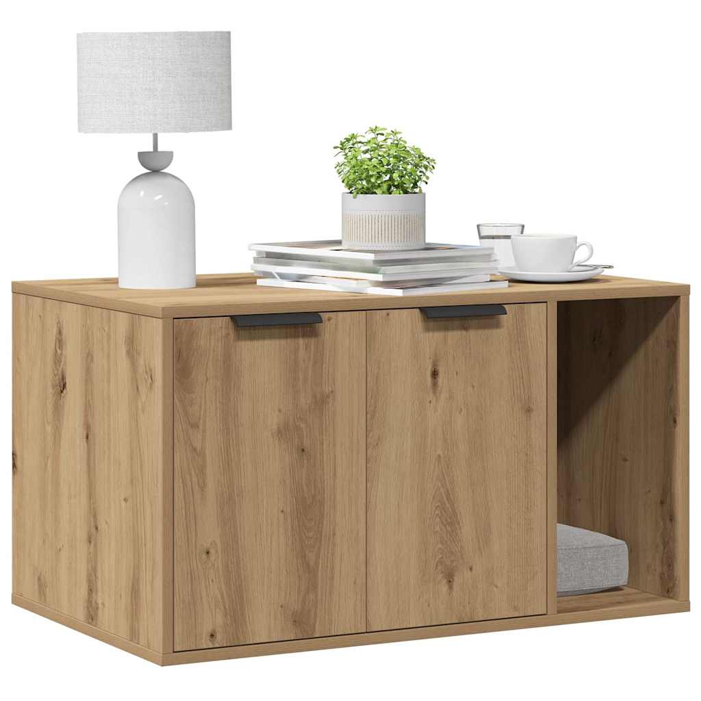 toiletskjuler kattebakke 80x50x45 cm konstrueret træ kunsteg