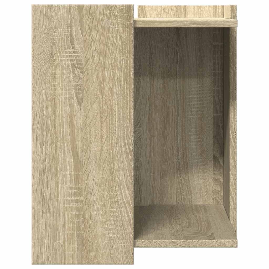 toiletskjuler kattebakke 42x42x51 cm konstrueret træ sonoma-eg