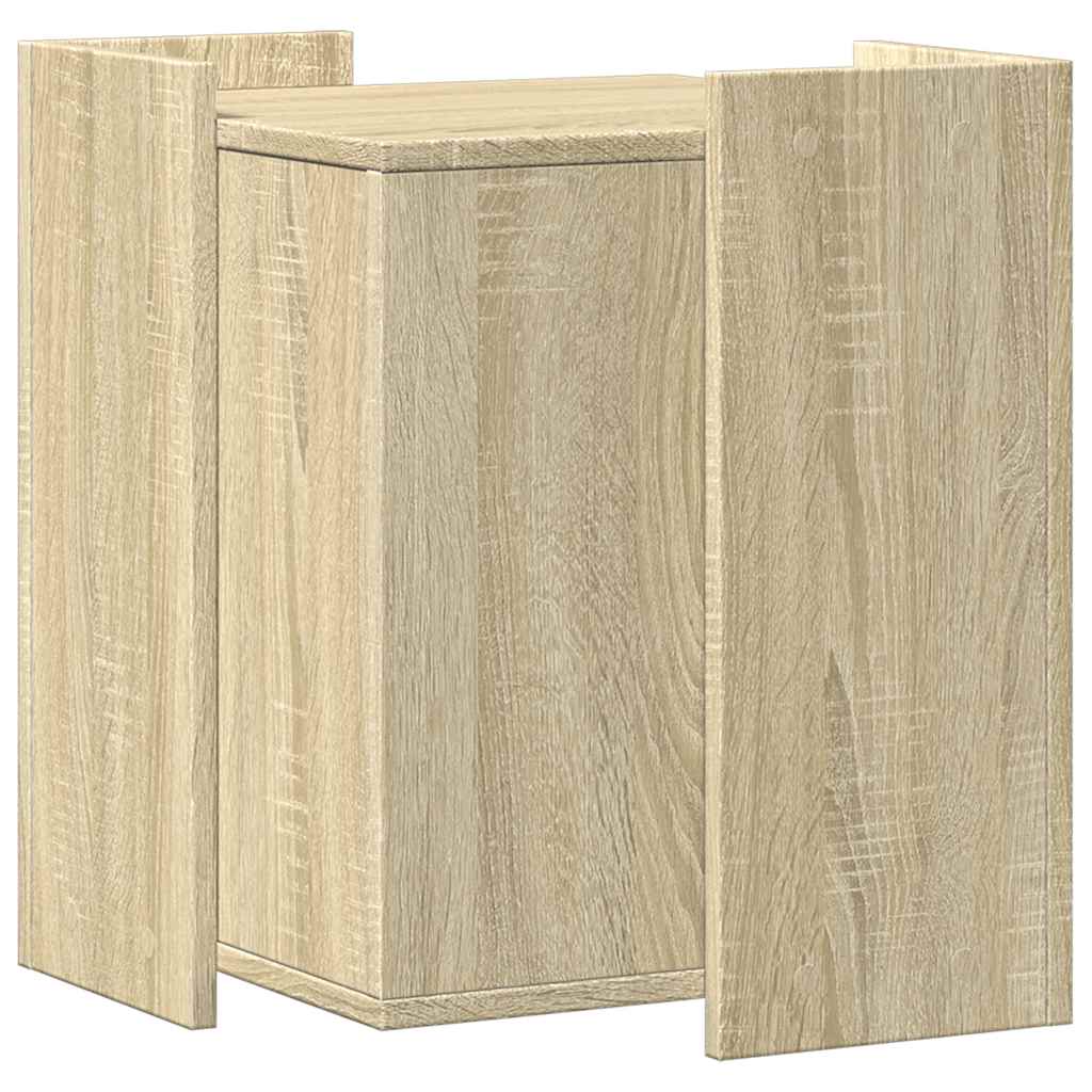 toiletskjuler kattebakke 42x42x51 cm konstrueret træ sonoma-eg