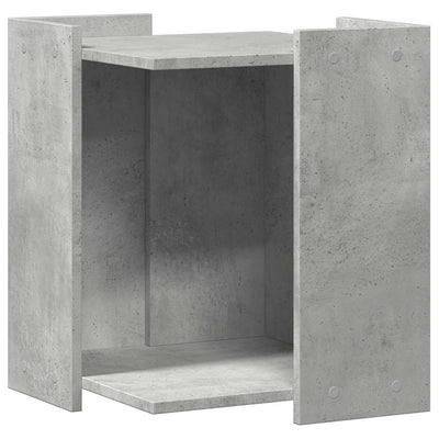toiletskjuler kattebakke 42x42x51 cm konstrueret træ betongrå