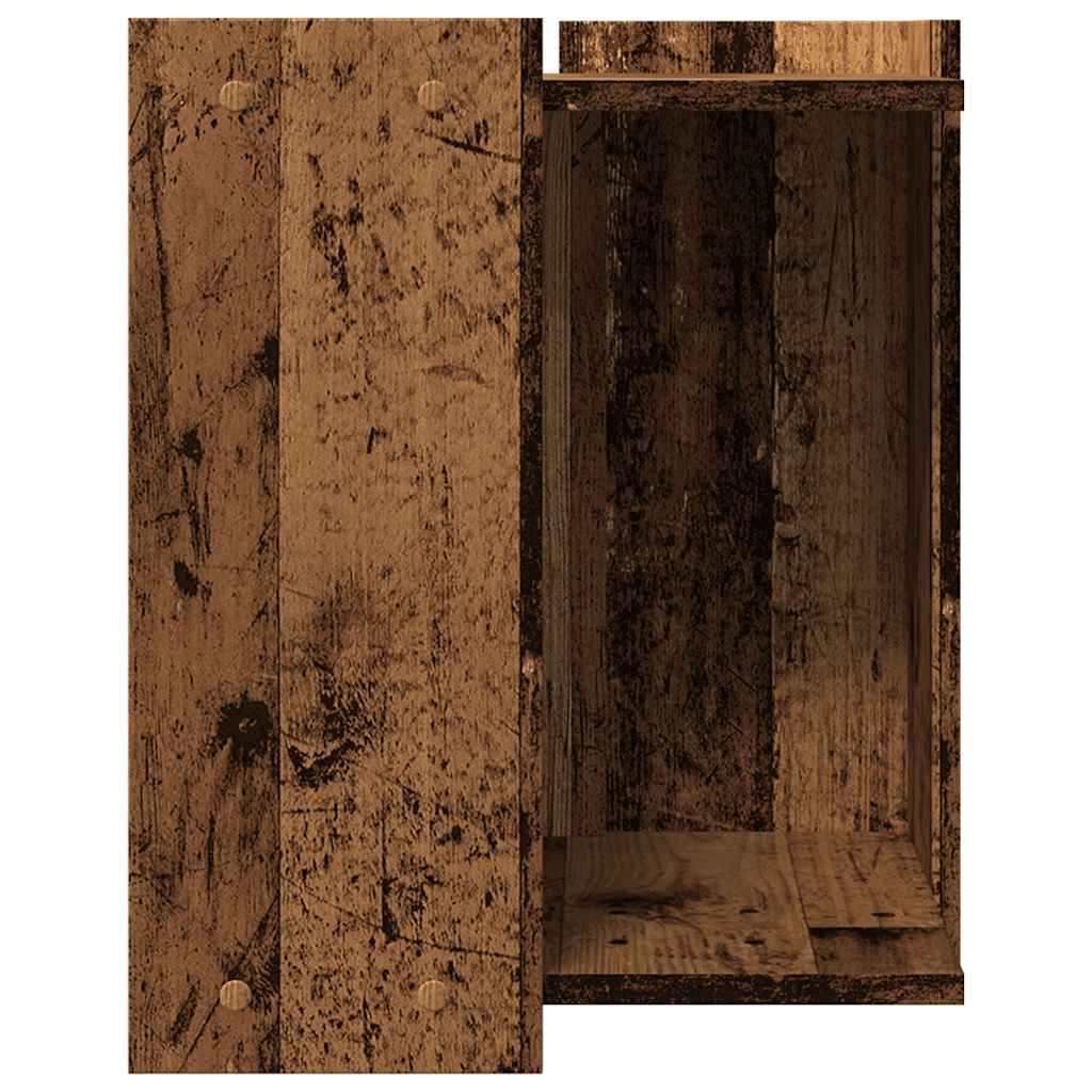 toiletskjuler kattebakke 42x42x51 cm konstrueret træ antikt træ