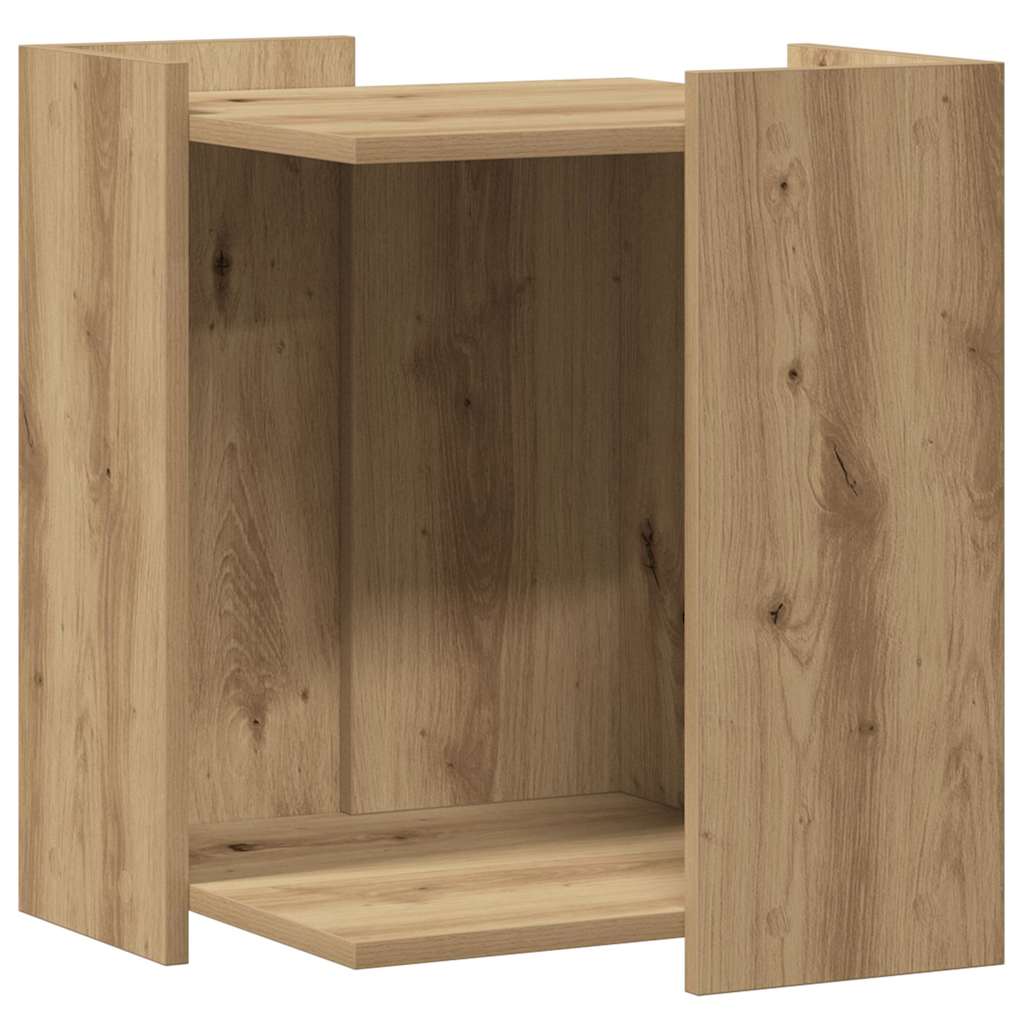 toiletskjuler kattebakke 42x42x51 cm konstrueret træ kunsteg