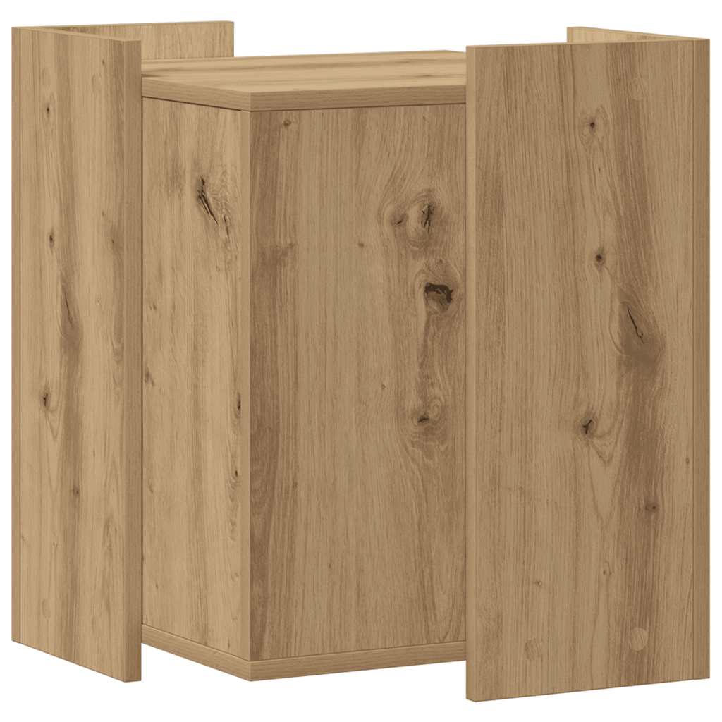 toiletskjuler kattebakke 42x42x51 cm konstrueret træ kunsteg