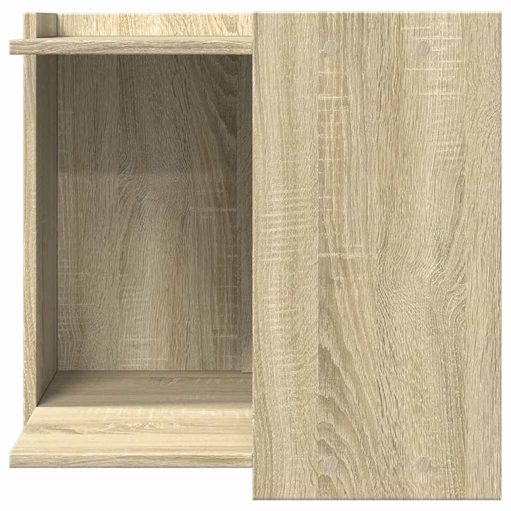 toiletskjuler kattebakke 53x53x51 cm konstrueret træ røget eg