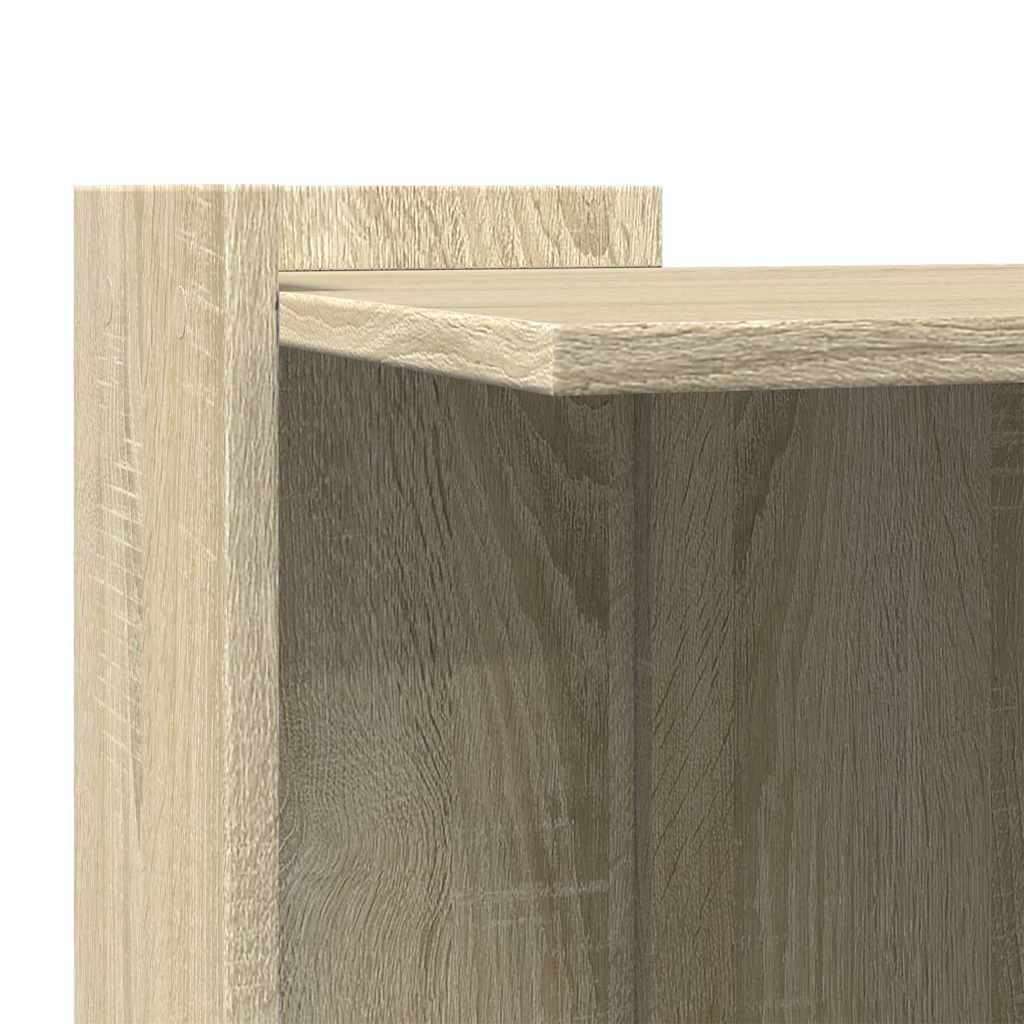 toiletskjuler kattebakke 53x53x51 cm konstrueret træ røget eg