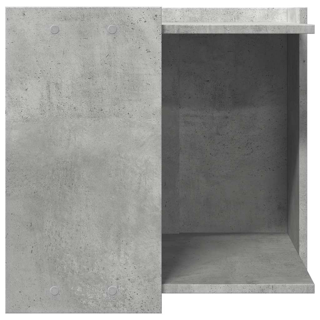 toiletskjuler kattebakke 53x53x51 cm konstrueret træ betongrå