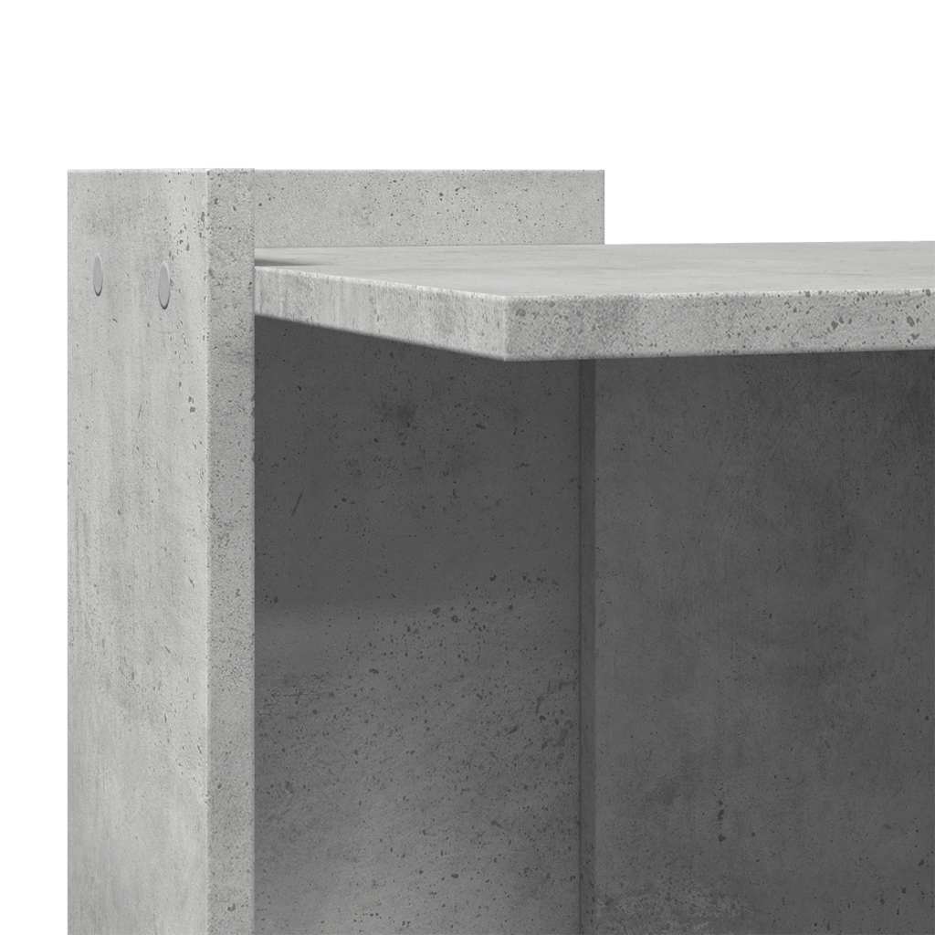 toiletskjuler kattebakke 53x53x51 cm konstrueret træ betongrå
