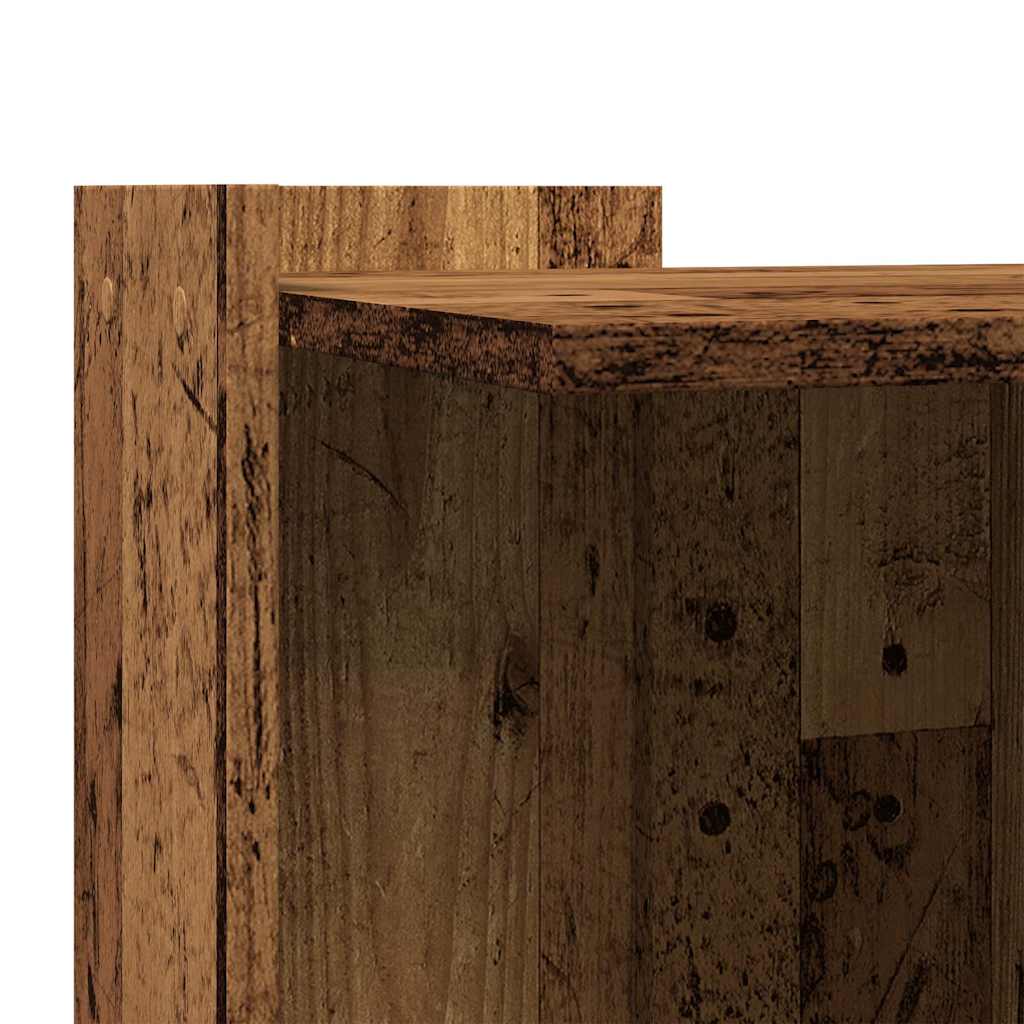 toiletskjuler kattebakke 53x53x51 cm konstrueret træ antikt træ
