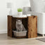 toiletskjuler kattebakke 53x53x51 cm konstrueret træ antikt træ