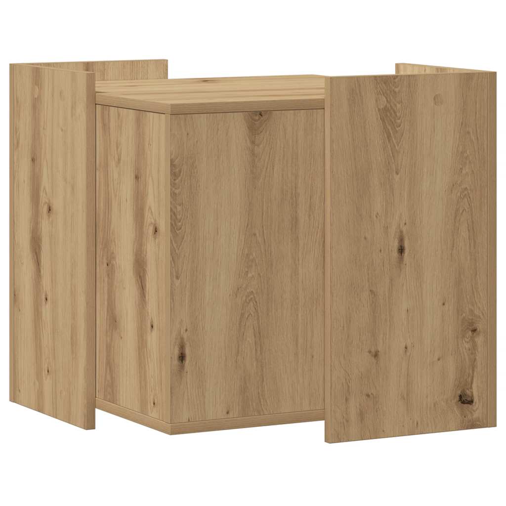 toiletskjuler kattebakke 53x53x51 cm konstrueret træ kunsteg