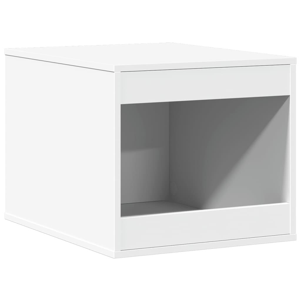 toiletskjuler til kattebakke 47x59x42 cm konstrueret træ hvid