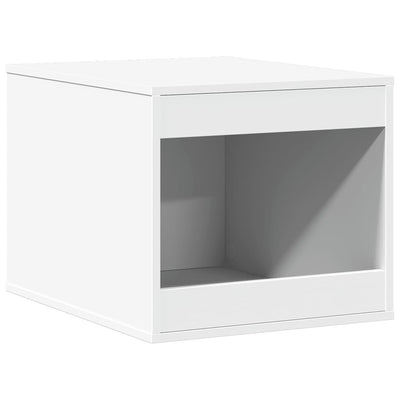 toiletskjuler til kattebakke 47x59x42 cm konstrueret træ hvid