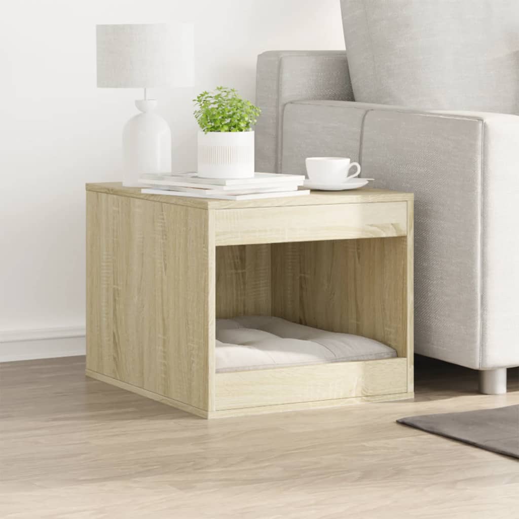 toiletskjuler kattebakke 47x59x42 cm konstrueret træ sonoma-eg
