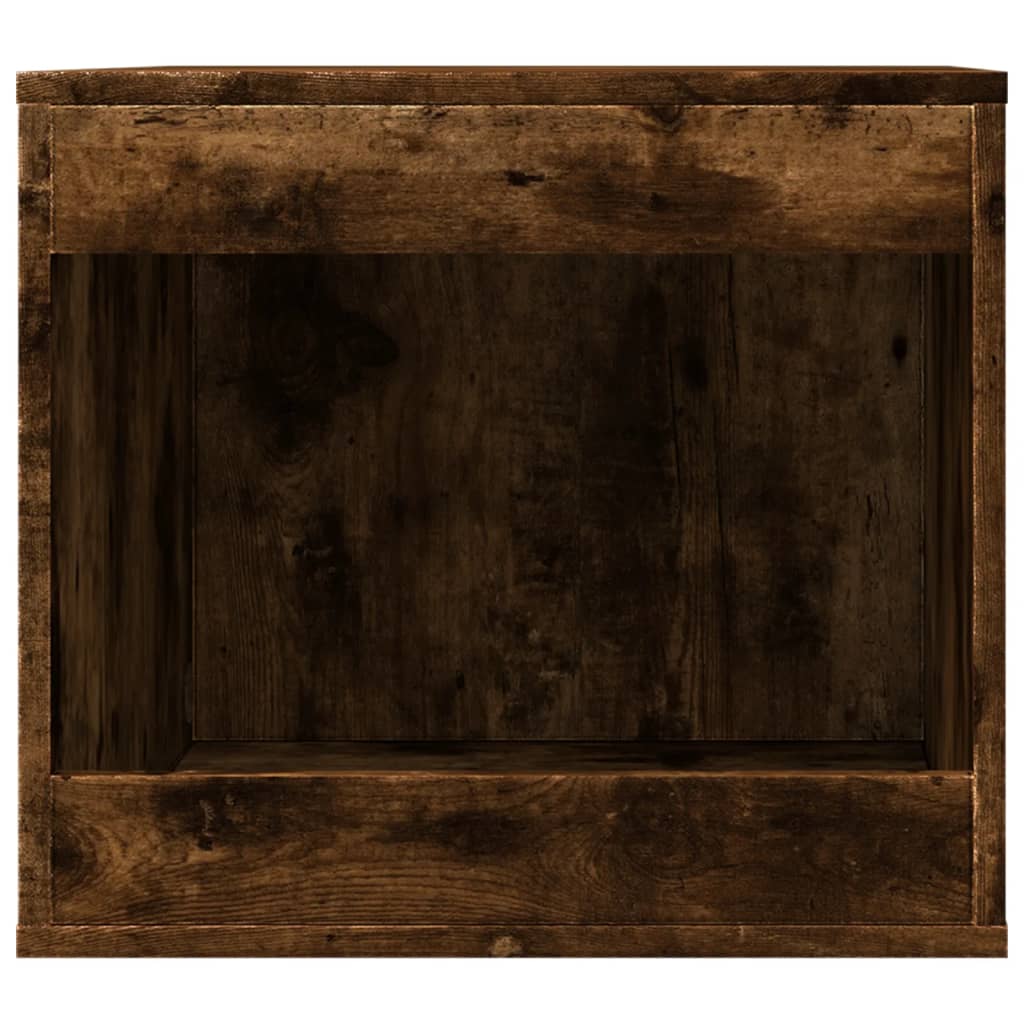 toiletskjuler kattebakke 47x59x42 cm konstrueret træ røget eg