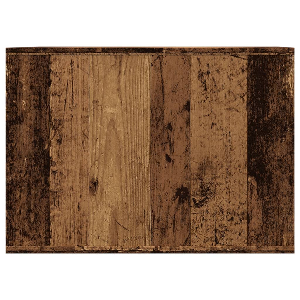 toiletskjuler kattebakke 47x59x42 cm konstrueret træ gammelt eg