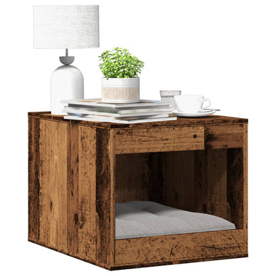 toiletskjuler kattebakke 47x59x42 cm konstrueret træ gammelt eg