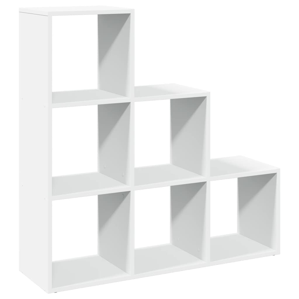rumdelerreol 3-lags hvid 99x29x99 cm konstrueret træ