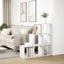 rumdelerreol 3-lags hvid 99x29x99 cm konstrueret træ