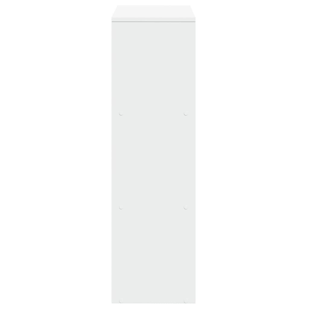 rumdelerreol 3-lags hvid 99x29x99 cm konstrueret træ