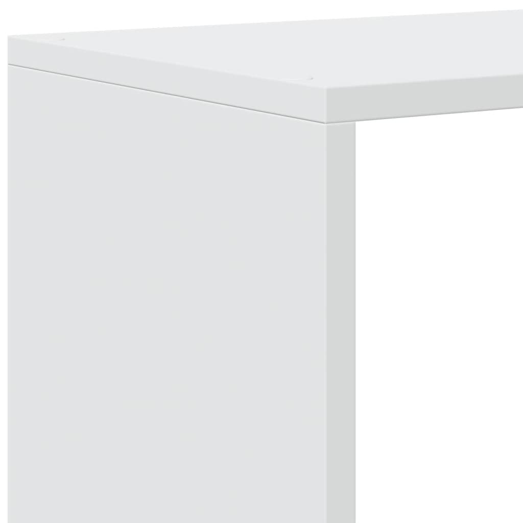 rumdelerreol 3-lags hvid 99x29x99 cm konstrueret træ