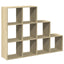 bogreol/rumdeler 137,5x29x103,5 cm konstrueret træ sonoma-eg