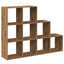 bogreol/rumdeler 137,5x29x103,5 cm konstrueret træ kunsteg