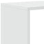 bogreol/rumdeler 123x29x123 cm 3 niveauer konstrueret træ hvid