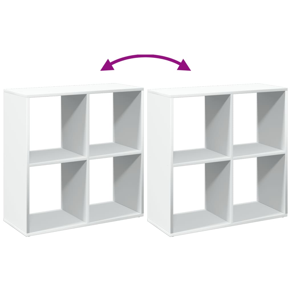 rumdelerreol hvid 69,5x29x69,5 cm konstrueret træ