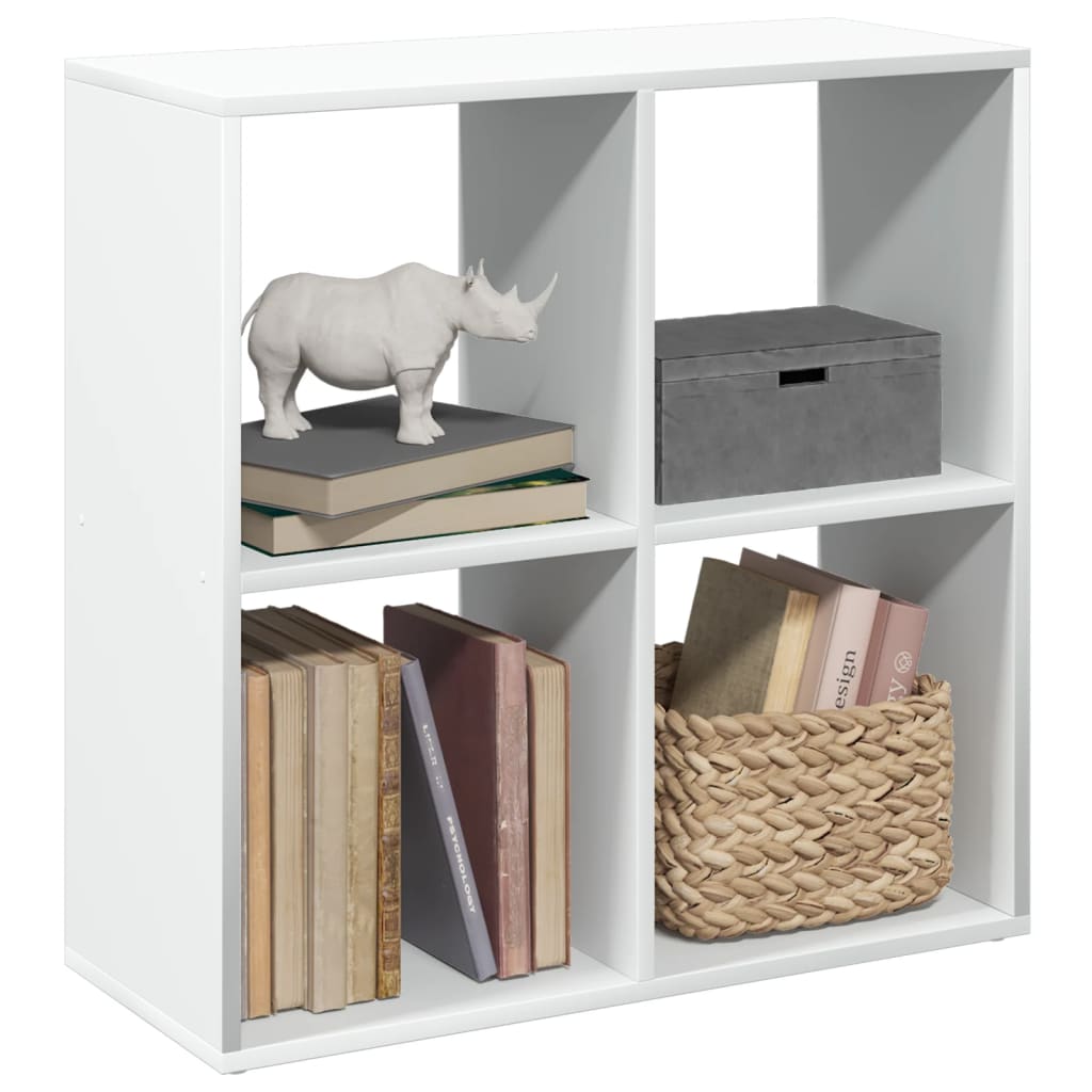 rumdelerreol hvid 69,5x29x69,5 cm konstrueret træ