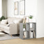 bogreol/rumdeler 69,5x29x69,5 cm konstrueret træ betongrå