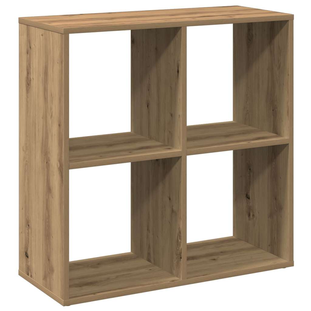 bogreol/rumdeler 69,5x29x69,5 cm konstrueret træ kunsteg