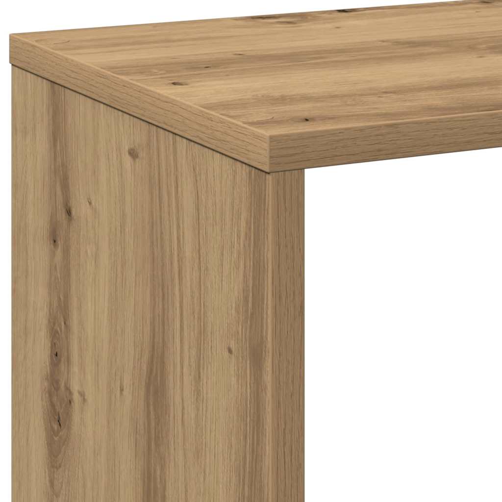 bogreol/rumdeler 69,5x29x69,5 cm konstrueret træ kunsteg