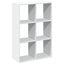 bogreol/rumdeler 69,5x29x103,5 cm konstrueret træ hvid