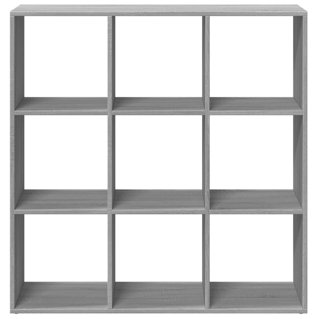 bogreol/rumdeler 102x29x103,5 cm konstrueret træ grå sonoma-eg